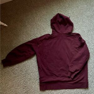 Lululemon Burgundy Hoodie Size 10 Ladies- Oversized